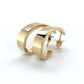 14K Yellow Gold C Shaped Earrings; 1.7DWT; 2.6g