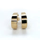 14K Yellow Gold C Shaped Earrings; 1.7DWT; 2.6g