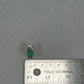 14K Yellow Gold Diamond Emerald Pendant; 2.2g