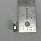 14K Yellow Gold Diamond Emerald Pendant; 2.2g
