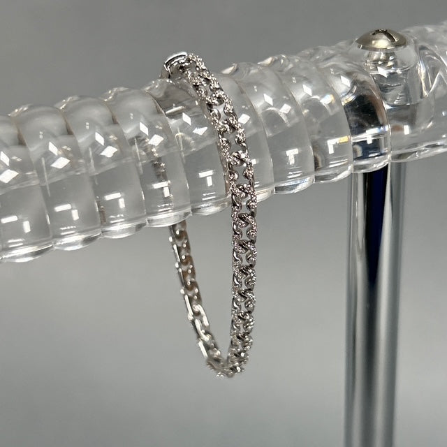 14K White Gold Diamond 7" Bracelet; 7DWT; 1.32CTW; 10.9g
