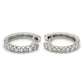 10K White Gold Diamond Earrings; 0.36CTW; 2,5g