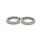 10K White Gold Diamond Earrings; 0.36CTW; 2,5g