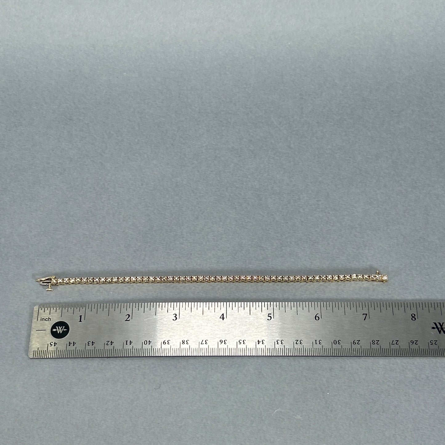 14K Yellow Gold Diamond 7.2" Bracelet; 2.75CTW; 12.6g
