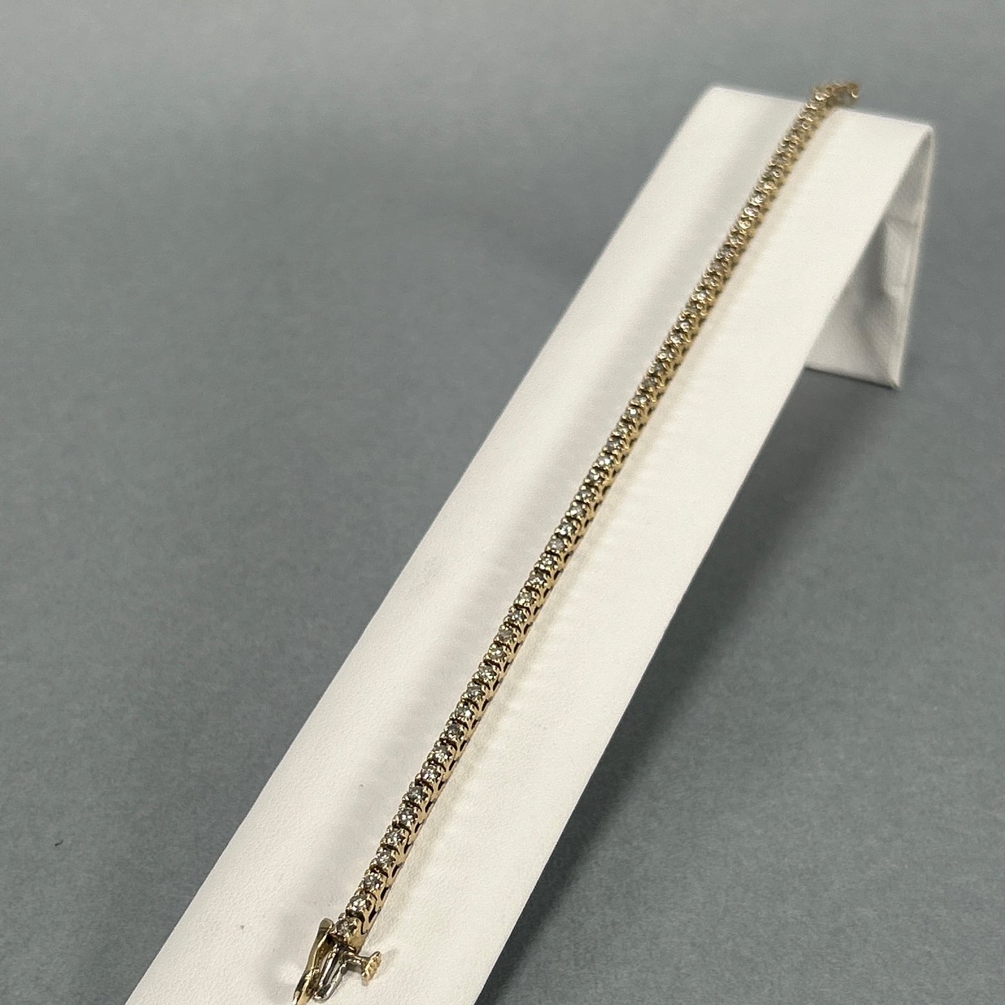 14K Yellow Gold Diamond 7.2" Bracelet; 2.75CTW; 12.6g