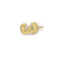 14K Yellow Gold "3" Pendant; 0.3g; 0.2DWT