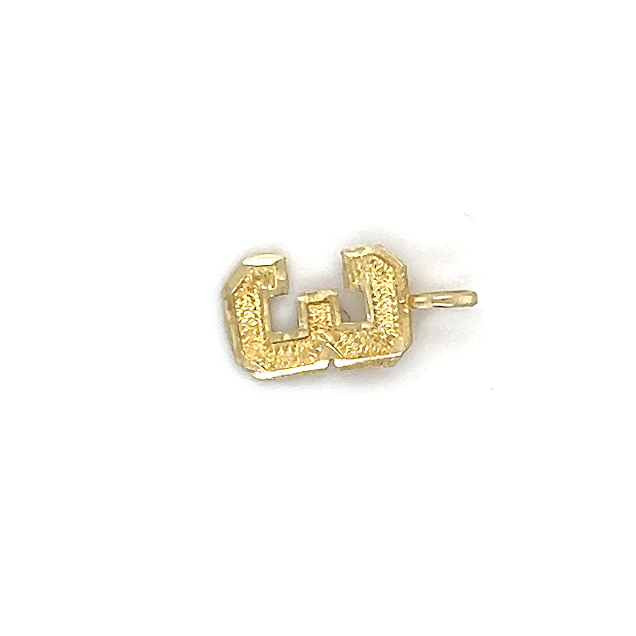 14K Yellow Gold "3" Pendant; 0.3g; 0.2DWT