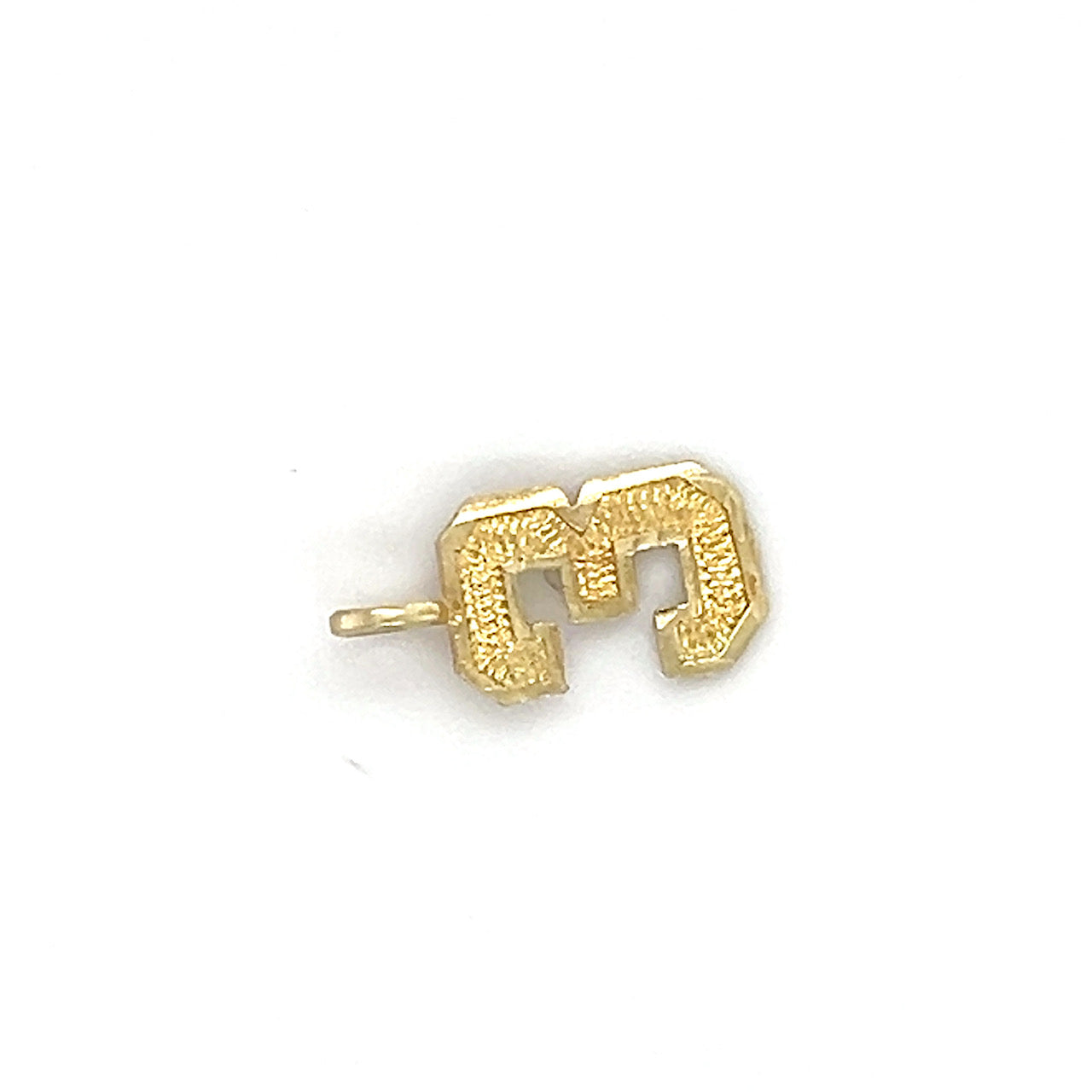 14K Yellow Gold "3" Pendant; 0.3g; 0.2DWT