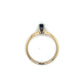 14K White Gold Sapphire Lady's Fashion Ring; 1.1DWT, Size 6
