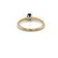 14K White Gold Sapphire Lady's Fashion Ring; 1.1DWT, Size 6