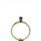 14K White Gold Sapphire Lady's Fashion Ring; 1.1DWT, Size 6