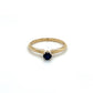 14K White Gold Sapphire Lady's Fashion Ring; 1.1DWT, Size 6