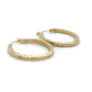 14K yellow Gold Hoop Earrings; 1.7DWT; 2.6g