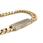 10K Yellow Gold Diamond 9" Cuban Bracelet; 0.75CTW; 35.6g