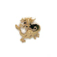 14K Yellow Gold Dragon Pendant: 1.3DWT; 2g
