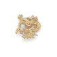 14K Yellow Gold Dragon Pendant: 1.3DWT; 2g