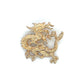 14K Yellow Gold Dragon Pendant: 1.3DWT; 2g