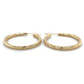 14K Yellow Gold Hoop Earrings; 2.0DWT; 3.1g
