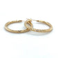 14K Yellow Gold Hoop Earrings; 2.0DWT; 3.1g