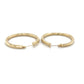 14K Yellow Gold Hoop Earrings; 2.0DWT; 3.1g