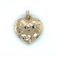 14K Yellow Gold Heart Pendant; 1.3DWT; 2g