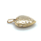14K Yellow Gold Heart Pendant; 1.3DWT; 2g
