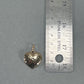 14K Yellow Gold Heart Pendant; 1.3DWT; 2g