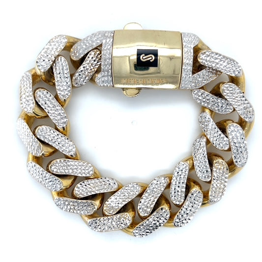 10K Yellow Gold 8" Cuban Bracelet; 20.1DWT; 31.3g