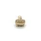 10K Yellow Gold Diamond Square Pendant; 0.10CTW; 1.5g
