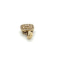 10K Yellow Gold Diamond Square Pendant; 0.10CTW; 1.5g