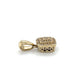 10K Yellow Gold Diamond Square Pendant; 0.10CTW; 1.5g