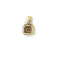 10K Yellow Gold Diamond Square Pendant; 0.10CTW; 1.5g