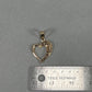 10K Yellow Gold Heart Pendant; 1.9DWT; 3g