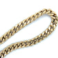 10K Two-Tone Gold 9" Cuban Bracelet; 12.2DWT; 19g