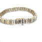14K Two-Tone Gold Diamond Bracelet; 7.5"; 3.0CTW