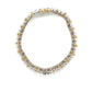 14K Two-Tone Gold Diamond Bracelet; 7.5"; 3.0CTW