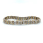 14K Two-Tone Gold Diamond Bracelet; 7.5"; 3.0CTW