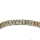 14K Two-Tone Gold Diamond Bracelet; 7.5"; 3.0CTW