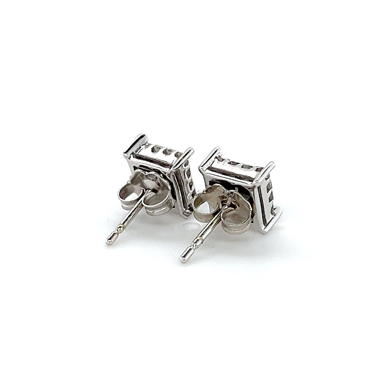 14K White Gold Diamond Earrings; 0.50CTW; 2.0g