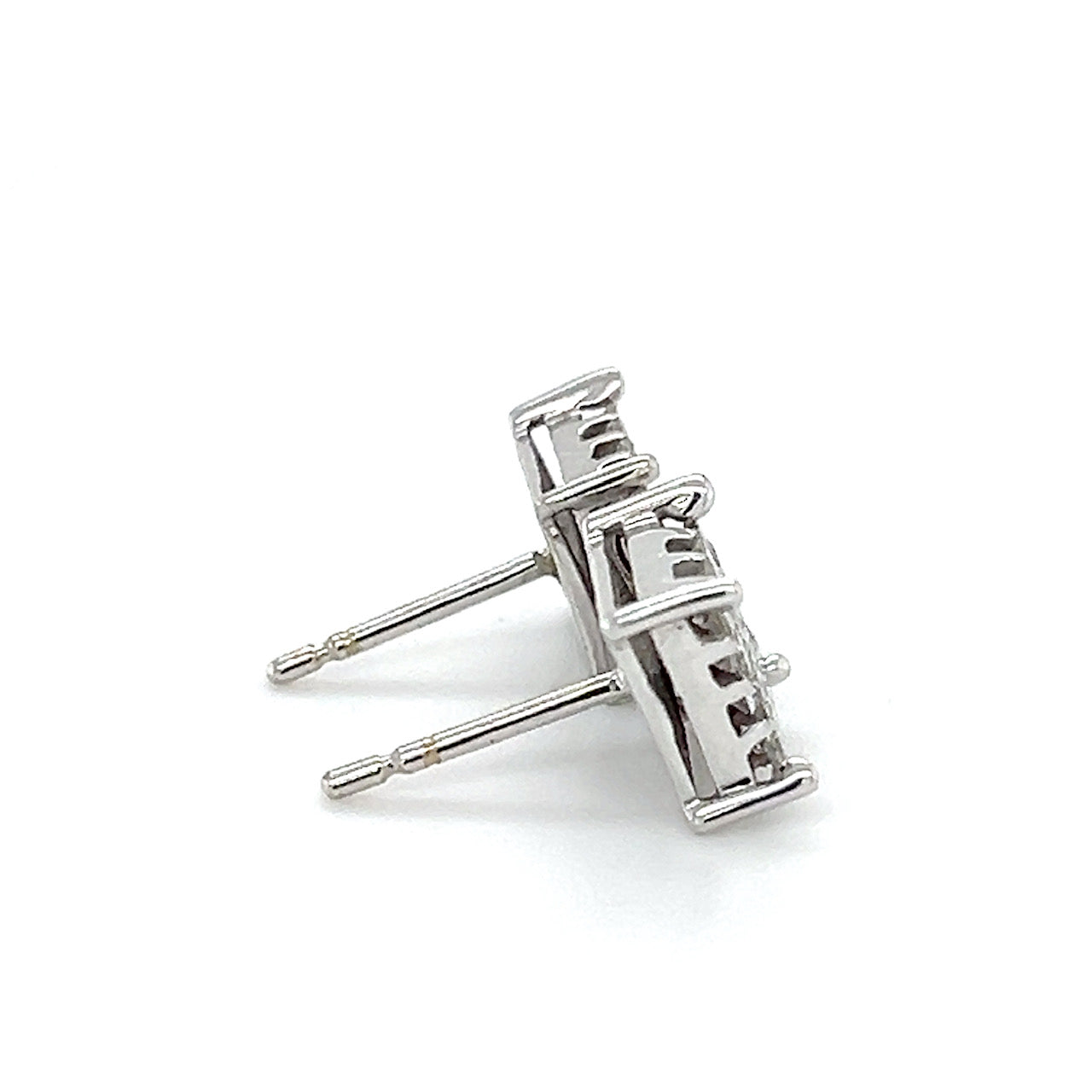 14K White Gold Diamond Earrings; 0.50CTW; 2.0g