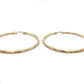 10K Yellow Gold Hoop Earrings; 1.9DWT; 2.9g