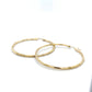 10K Yellow Gold Hoop Earrings; 1.9DWT; 2.9g