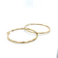 10K Yellow Gold Hoop Earrings; 1.9DWT; 2.9g