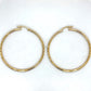 10K Yellow Gold Hoop Earrings; 1.9DWT; 2.9g