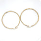10K Yellow Gold Hoop Earrings; 1.9DWT; 2.9g