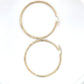 10K Yellow Gold Hoop Earrings; 1.9DWT; 2.9g
