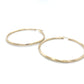 10K Yellow Gold Hoop Earrings; 1.9DWT; 2.9g