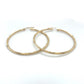 10K Yellow Gold Hoop Earrings; 1.9DWT; 2.9g