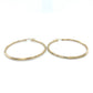 10K Yellow Gold Hoop Earrings; 1.9DWT; 2.9g