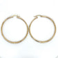 10K Yellow Gold Hoop Earrings; 1.9DWT; 2.9g